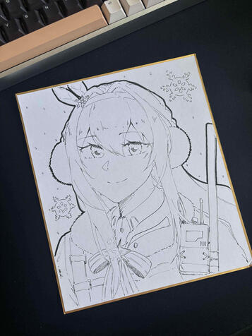 medium shikishi (7.08" x 8.26")