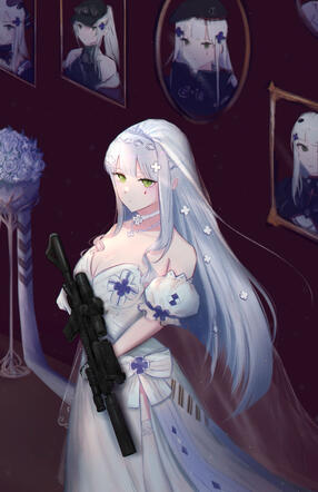 hk416 - transparent blue (gfl)