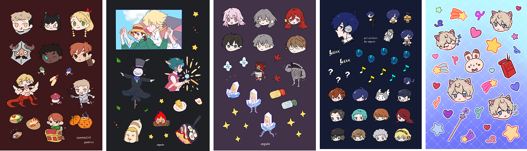 sticker sheets