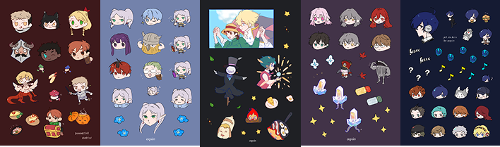 sticker sheets